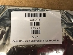 BRAND NEW .5M SAS CABLE X6557-R6 SAS Cntlr-Shelf/Shelf-Shelf/HA Data Cable - Picture 1 of 1
