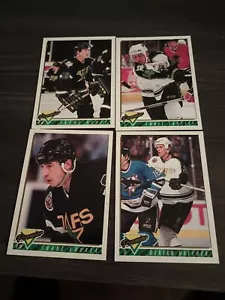 1993-94 OPC Premier Hockey Dalla Stars 4 Card Lot Base - Picture 1 of 3