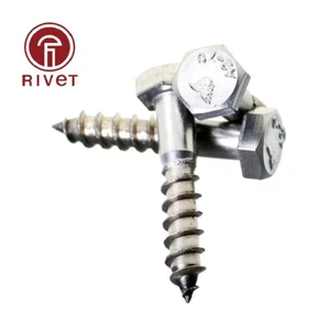 M5 M6 M8 M10 A2 ACERO INOXIDABLE COACH TORNILLOS HEXAGONALES CABEZAL LAG PERNOS DE MADERA TORNILLO-A - Imagen 1 de 11
