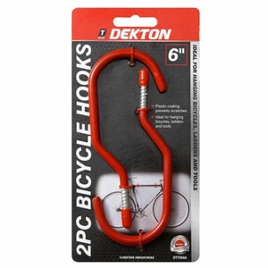 Pack of 2 Storage Wall Hooks Garage Hanger Hook Heavy Duty Bicycle Hooks - Picture 1 of 5