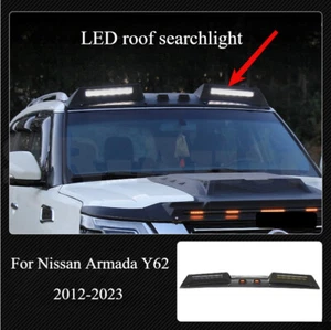 Para Nissan Armada Patrol Y62 2012-2023 negro mate con reflector de techo LED - Imagen 1 de 4
