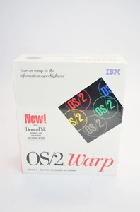 IBM OS/2 Warp Version 3 Operating System Bonus Pak Sealed NEW -3.5" Floppy Disks - Picture 1 of 6