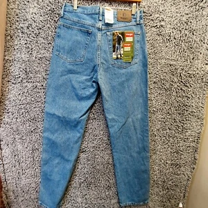 NWT Wrangler Jeans Men 33X34 Blue Buggy Straight Regular Fit Mid Wash Denim - Foto 1 di 10