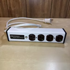 WireMold Plug-in Outlet Center ULBH4-6 4 Plugs Used White - Picture 1 of 8