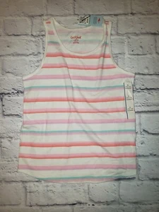 Camiseta sin mangas Cat & Jack a rayas talla grande para niñas - Imagen 1 de 3