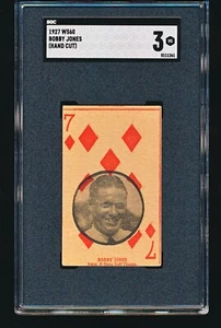 1927 W560 Bobby Jones 7 de diamantes SGC 3 - Imagen 1 de 2