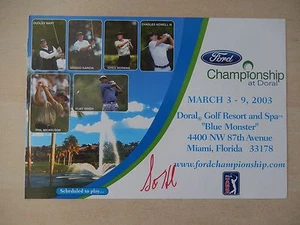 Scott Hoch handsigniert 7" x 10" Ford Championship Werbung Slick - Bild 1 von 2