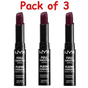 NYX Cosmetics NYX Waterproof Full Throttle Lipstick / Night Crawler / 3er Pack - Bild 1 von 1