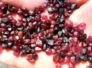 ROUGH GARNET PYROPE GEM GEMSTONES PURPLE RED NATURAL 35 CT BULK WHOLESALE LOT - Picture 1 of 8