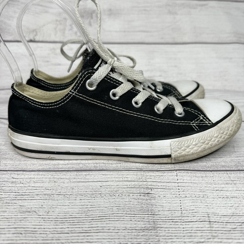 scarpe converse all star basse in tela nero bianco taglia 2 5 bambino grande