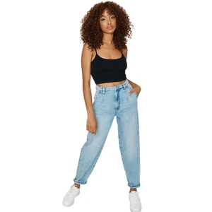 Pantalones de mezclilla Garage años 80 para mamá - azul Casey, pequeños - Imagen 1 de 4