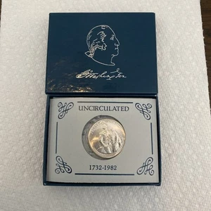 George Washington Commemorative 1982 D 90% Silver Half Dollar BU 50c Coin - Picture 1 of 6