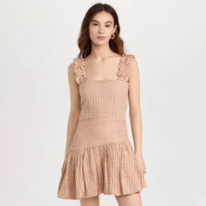 NWT Atelier 17.56 Aniam Mini Dress Sand Size XS  - Picture 1 of 11