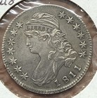 1811 SMALL 8 CAPPED BUST HALF DOLLAR XF EXTRA FINE SILVER COIN TCCCX DMR 1811 SMALL 8 CAPPED BUST HALF DOLLAR XF EXTRA FINE SILVER COIN TCCCX DMR