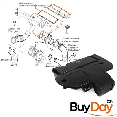Fiat 51798941 Air Intake Cleaner Box Housing 1.3 JTD Multijet Linea Grande Punto - Image 1 of 4