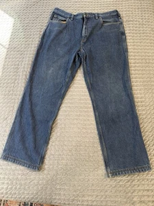 Duluth Trading Herren Jeans Relaxed Blau Freizeit 40x32. Ausgefranst. - Bild 1 von 7