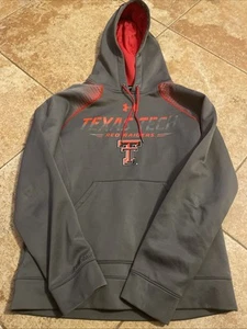 Sudadera Texas Tech Red Raiders Under Armour ColdGear para hombre talla S, gris/rojo - Imagen 1 de 5