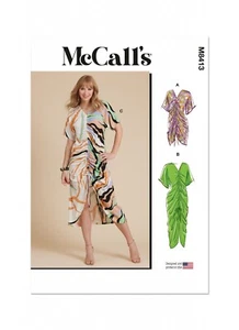 McCall's Very Easy SEWING PATTERN M8413 Caftan With Ruched Front 8-16 Or 18-26 - Picture 1 of 6
