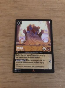 Disney Lorcana TCG: The First Chapter 5/204 Hades King of Olympus Rare