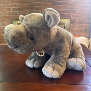 Wild Republic Baby Rhino Plush Gray Maryland Zoo Stuffed Animal Toy 2016 - Picture 1 of 6