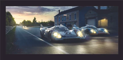 PORSCHE 917 1971 24 Horas Le Mans Martini Gulf impresión artística mate S/N LE150 19x9 Foto 1 de 4