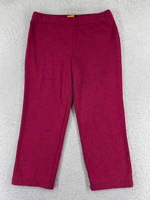 Bob Mackie 裤子女式中号红色棉混纺汗布面料作物 36x25 — 第 1/4 张图片