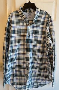 Izod Men’s Long Sleeve Button Front Shirt Saltwater Relaxed Classic Size-L   NWT - Picture 1 of 5