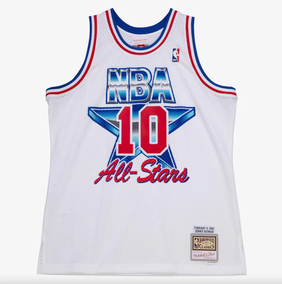 100% Authentic Dennis Rodman Chicago Bulls All Star Game ASG Swingman Jersey - Image 1 of 4