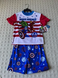 NWT - Marvel Avengers Boys Pajamas Set - Size 8 - Picture 1 of 5