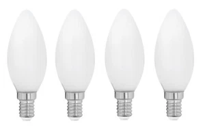 4 candele EGLO LED 11602 E14 4W = 30W bianco caldo 470lm EEK:F (spettro A-G) - Foto 1 di 5
