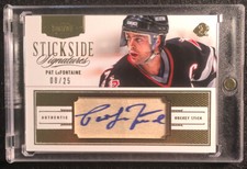 Pat LaFontaine 2013-14 Panini Dominion Stickside Signatures /25 Buffalo Sabres