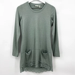 LOGO Lounge por Lori Goldstein Pullover Túnica Top Manga Larga Lentejuelas Encaje XXS - Imagen 1 de 7