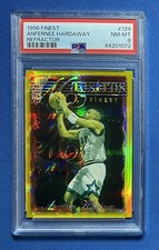 1996 Topps Finest Anfernee Penny Hardaway Gold Refractor PSA 8 Magic #129