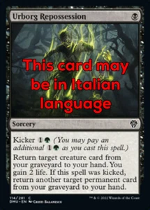 MTG URBORG REPOSSESSION FOIL EXC - RIAPPROPRIAZIONE DI URBORG 114 - DMU - MAGIC - Imagen 1 de 1