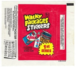 1979 Wacky Packages 1st Series 1 WAX PACK WRAPPER 0-483-21-01-9 w/poster ad - Picture 1 of 1