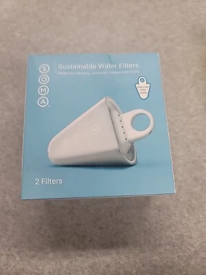 NEW SEALED SOMA Sustainable Water Filters Replacement 2-Pack - Image 1 of 4