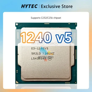 Intel Xeon E3-1240 v5 SR2CM SR2LD 3.5GHz 4Cores LGA1151 CPU processor - Picture 1 of 3