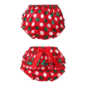 Baby Girls Ruffled Bloomers Bottoms Toddler Casual Briefs Polka Dots Underwear - Picture 1 of 71