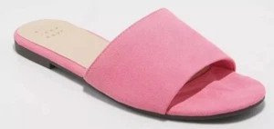 NEW A New Day Women's Heidi Slide Glide Slip On Sandals Pink Size 6 - Picture 1 of 1