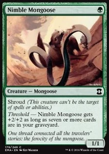 MRM ENGLISH 4x Agile Mangouste - Nimble Mongoose MTG magic EMA - Bild 1 von 1