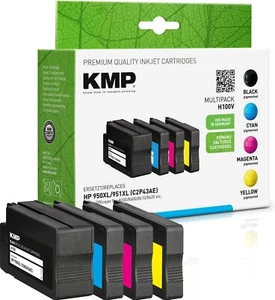 KMP Multipack H100V schwarz, cyan, magenta, gelb Tintenpatronen ersetzen HP Offi - Bild 1 von 1