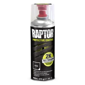 RAPTOR Schutzlackierung 2K Spray Schwarz Spraydose 400 ml RLB/AL - Bild 1 von 2