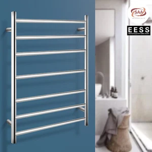 ACA Premium Electric Heated Towel Rail Rack Warmer Clothes Dryer Holder Chrome - Picture 1 of 10