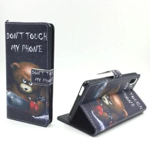 Etui ochronne na Sony Xperia M4 Aqua Bear Dont Touch Bag Cover + 1 pancerny but - Zdjęcie 1 z 3