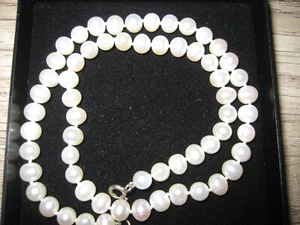 Perlenkette, SWZP, 925 Silber, 48cm lang, QVC - Bild 1 von 3