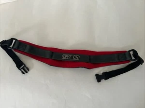 OPTECH Camera NECK STRAP WIDE, Neoprene, quick release, RED/ Gray - Picture 1 of 6