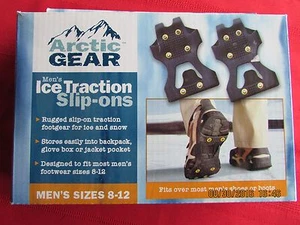 Arctic Gear Men's Ice Traction Slip-ons Men's Size 8-12 - Picture 1 of 2
