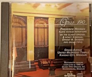 Frederick Hohman-Oldest Original & Intact 4 Manual Skinner ORGAN CD NM/Mint RARE - Bild 1 von 1