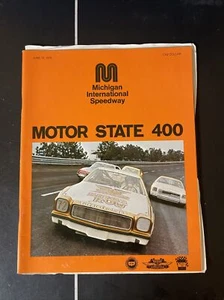 1974 Motor State 400 Michigan International Speedway race program Richard Petty - Bild 1 von 5