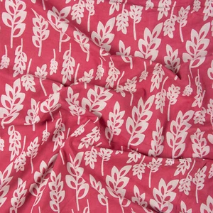 Tela de algodón orgánico indio con estampado de bloques de tela floral para confección tela de acolchado - Imagen 1 de 9